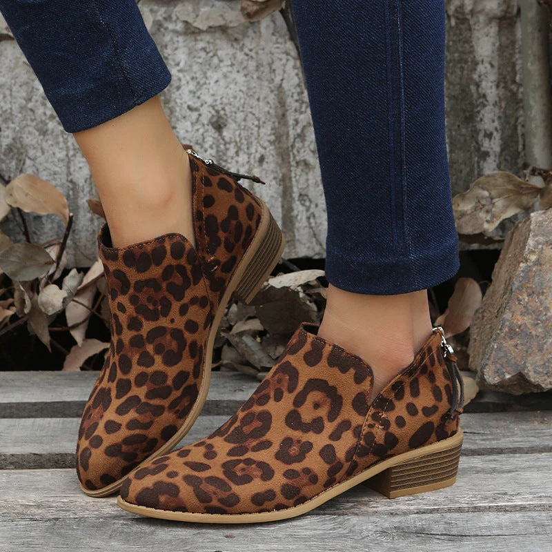 Damen elegante Stiefeletten mit modischem Reißverschluss und komfortablem Fußbett Nord Taschen