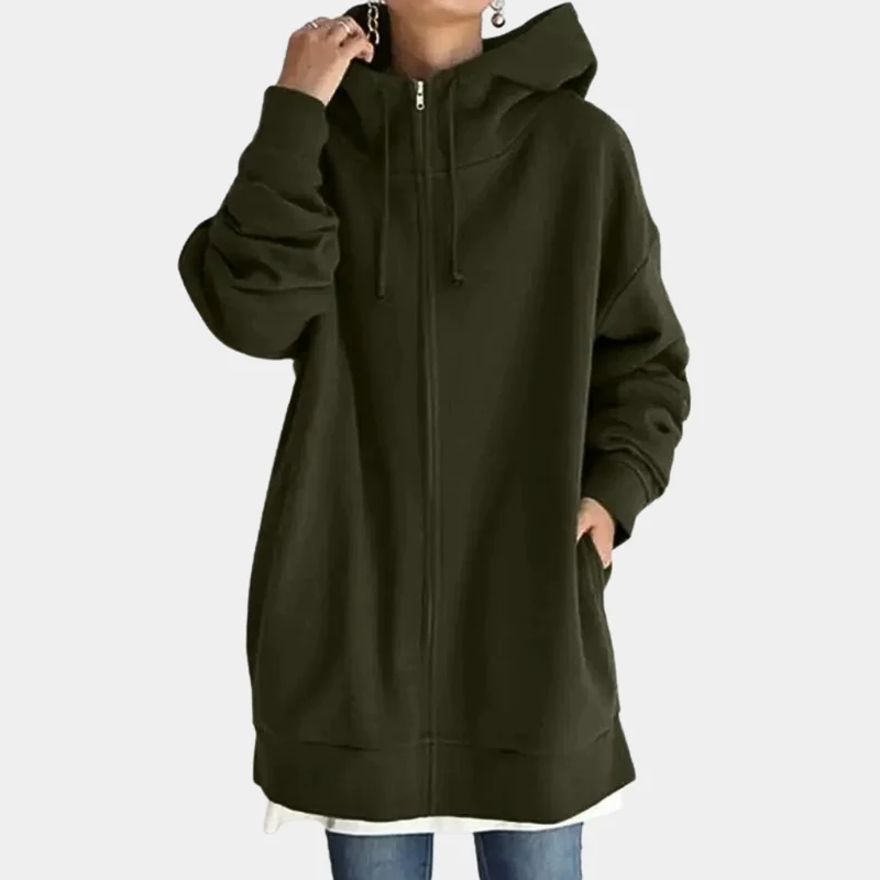 Herbst Hoodie mit Reißverschluss für Frauen