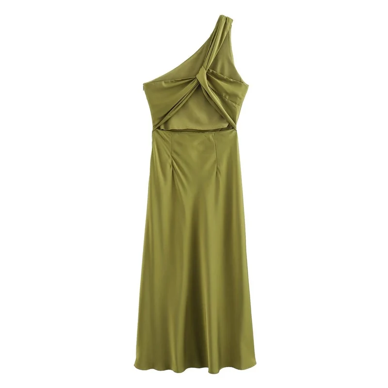Damen Dekoratives Seidenkleid Nord Taschen
