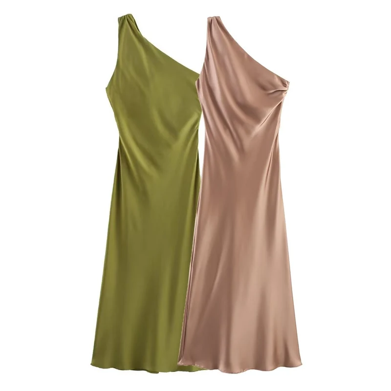 Damen Dekoratives Seidenkleid Nord Taschen