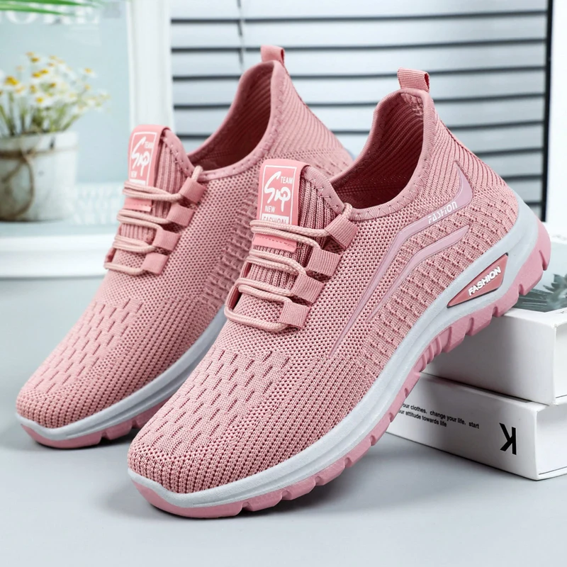 Damen Funktionale Freizeit-Sneaker mit elastischem Schnürsystem und atmungsaktiver Obermaterialstruktur Nord Taschen