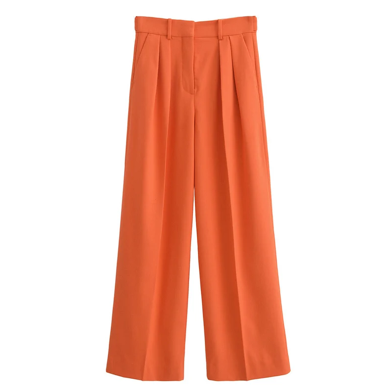 C Weit Geschnittene Baumwollhose