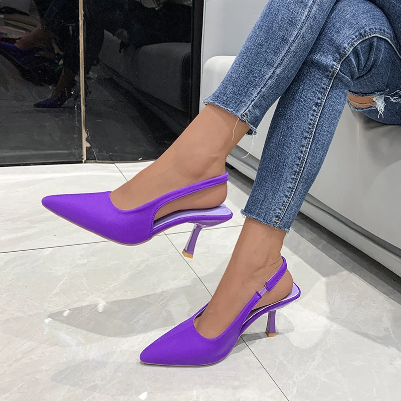 Damen Slingback-Pumps mit spitzem Zehenbereich und elegantem Design Nord Taschen