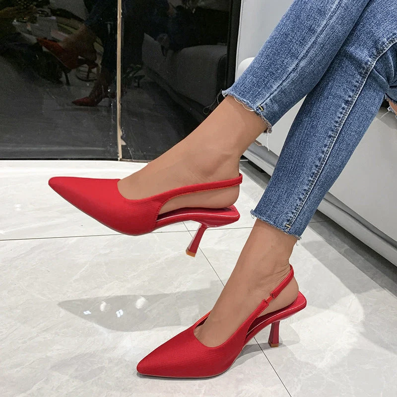 Damen Slingback-Pumps mit spitzem Zehenbereich und elegantem Design Nord Taschen