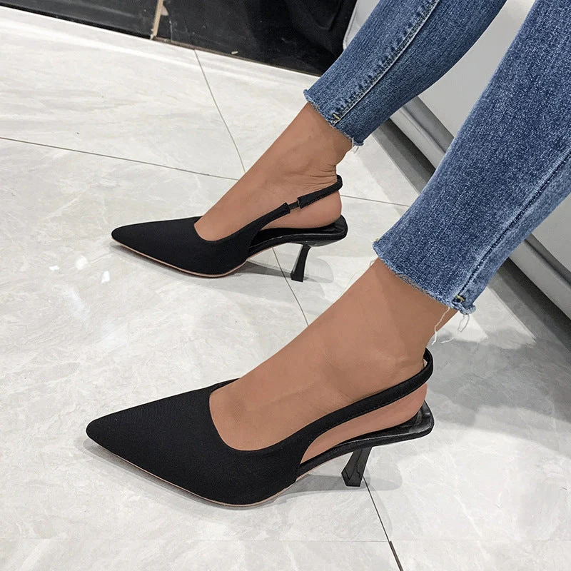Damen Slingback-Pumps mit spitzem Zehenbereich und elegantem Design Nord Taschen