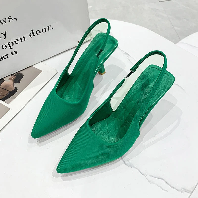 Damen Slingback-Pumps mit spitzem Zehenbereich und elegantem Design Nord Taschen