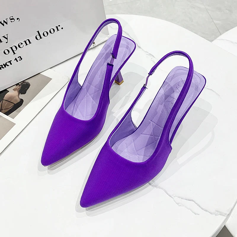 Damen Slingback-Pumps mit spitzem Zehenbereich und elegantem Design Nord Taschen