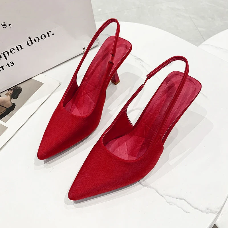 Damen Slingback-Pumps mit spitzem Zehenbereich und elegantem Design Nord Taschen