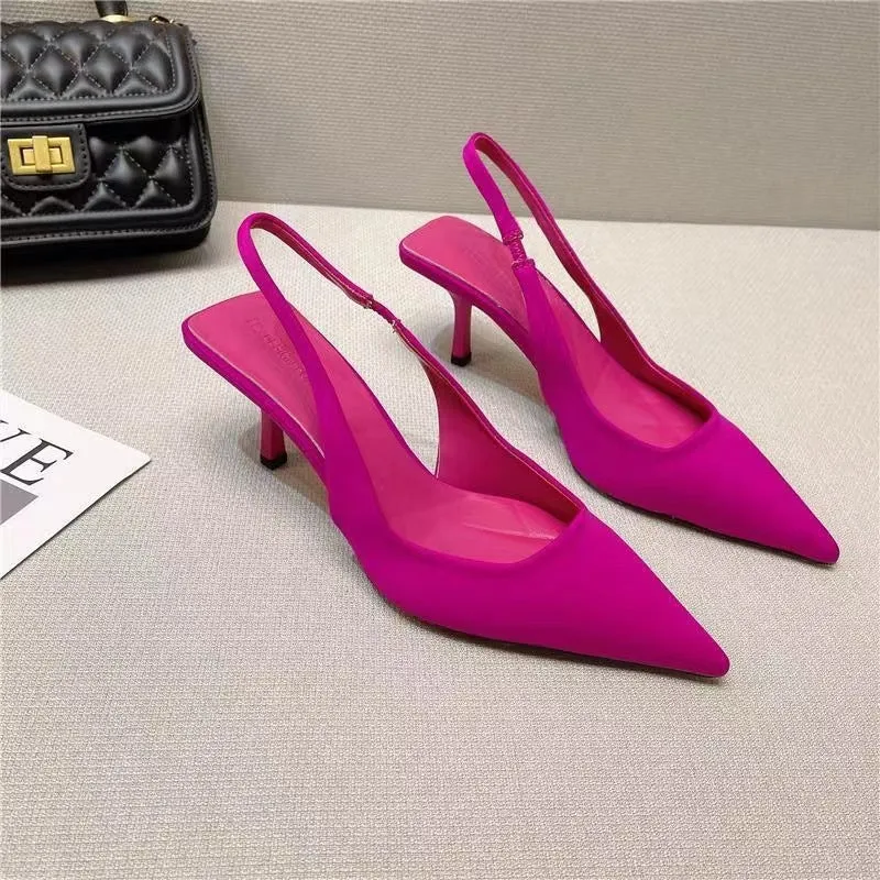 Damen Slingback-Pumps mit spitzem Zehenbereich und elegantem Design Nord Taschen