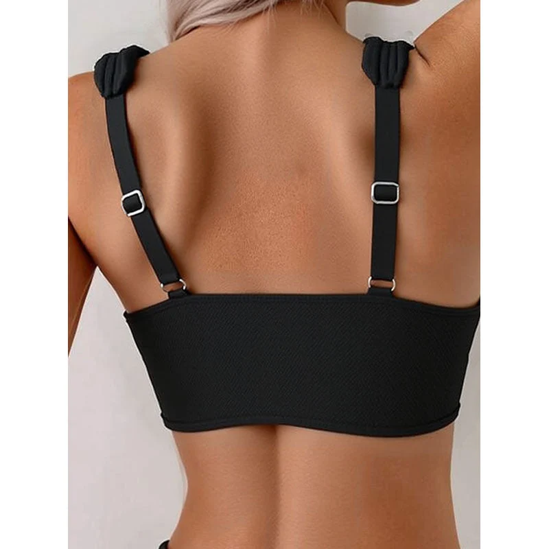 Damen Sportliches Bikini-Set mit breiten Trägern
