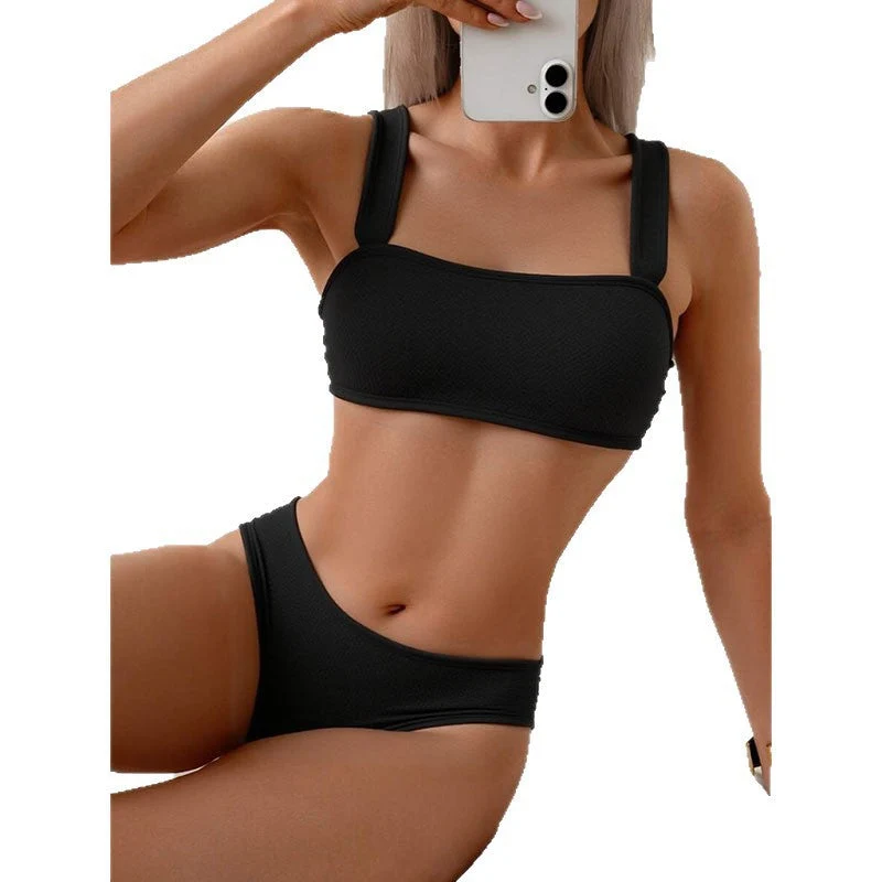 Damen Sportliches Bikini-Set mit breiten Trägern