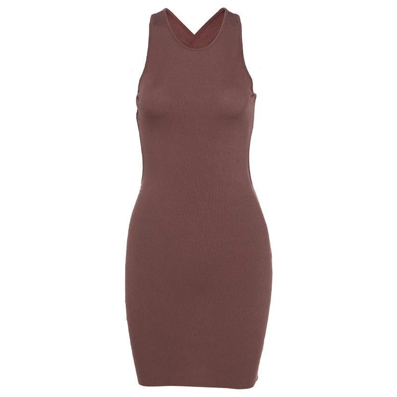 Damen Minikleid mit seitlichen Cut-Outs und figurbetontem Design