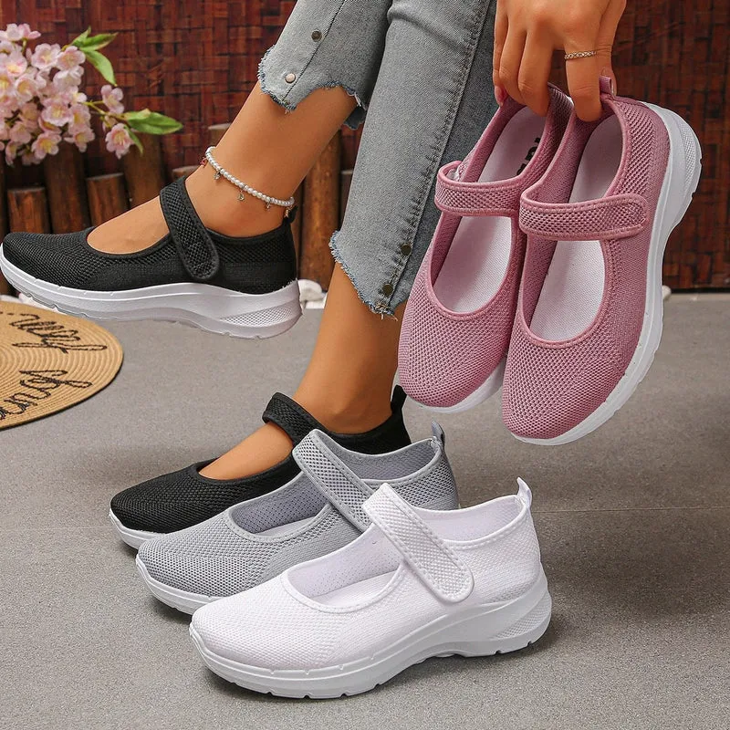 Damen Atmungsaktive Klett-Sneaker Nord Taschen