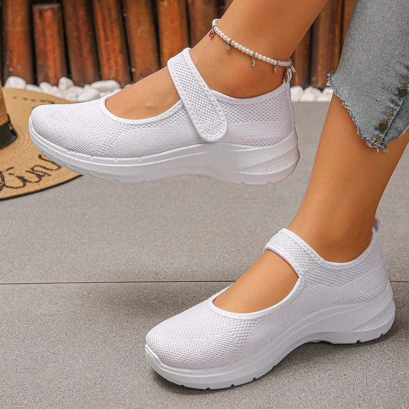 Damen Atmungsaktive Klett-Sneaker Nord Taschen
