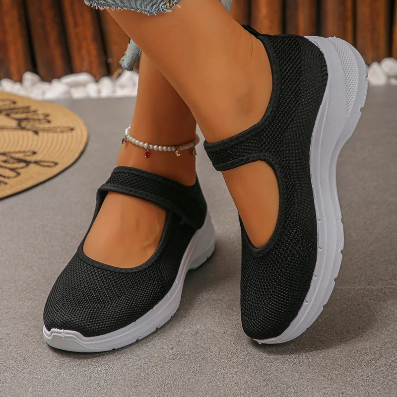 Damen Atmungsaktive Klett-Sneaker Nord Taschen