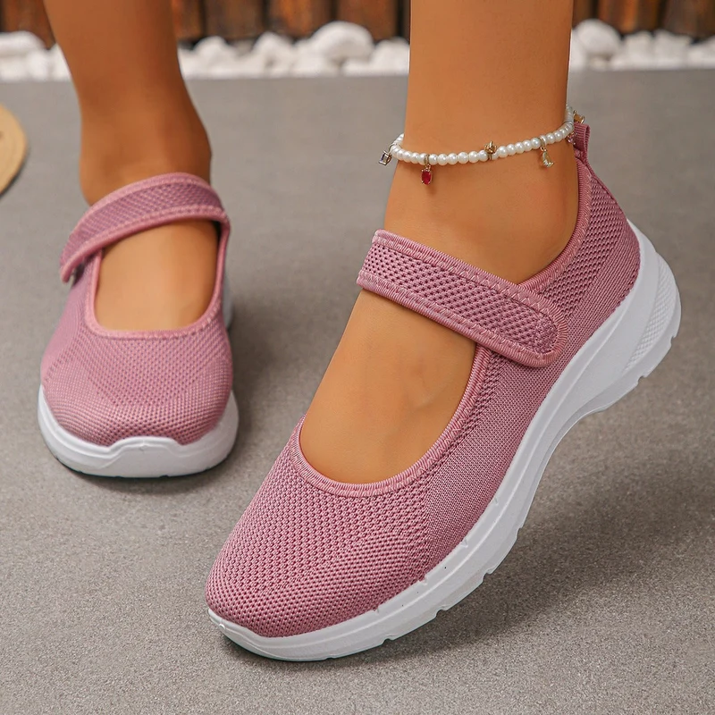 Damen Atmungsaktive Klett-Sneaker Nord Taschen