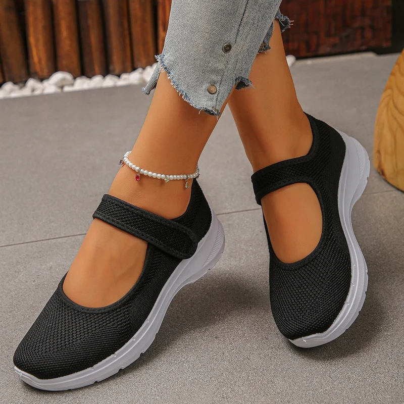 Damen Atmungsaktive Klett-Sneaker Nord Taschen