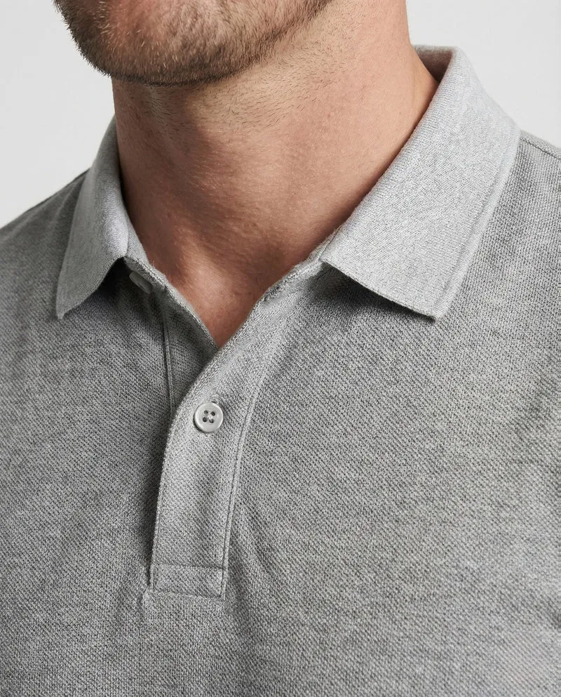 Herren Polo mit Kontrastkragen Kurzarm Shirt