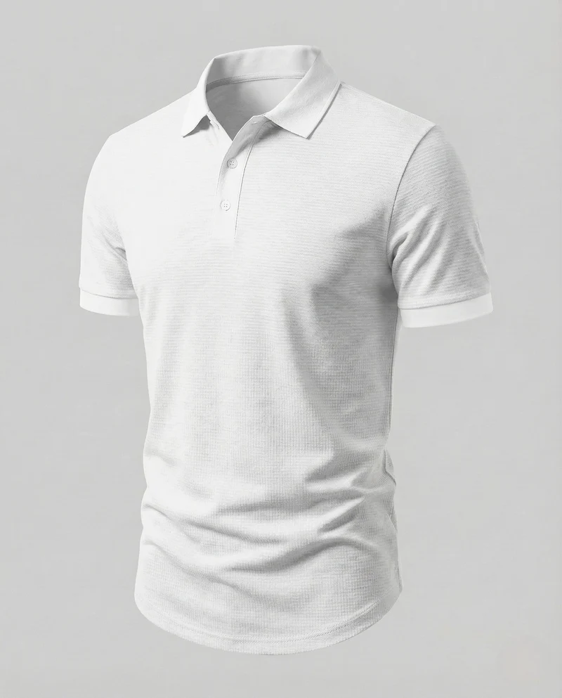 Herren Polo mit Kontrastkragen Kurzarm Shirt