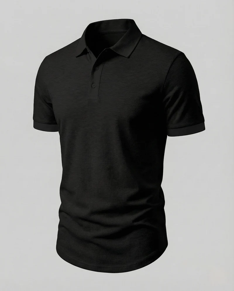 Herren Polo mit Kontrastkragen Kurzarm Shirt