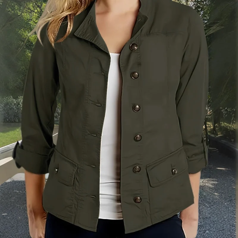 Damen Leichte Sommerjacke mit praktischen Taschen Nord Taschen