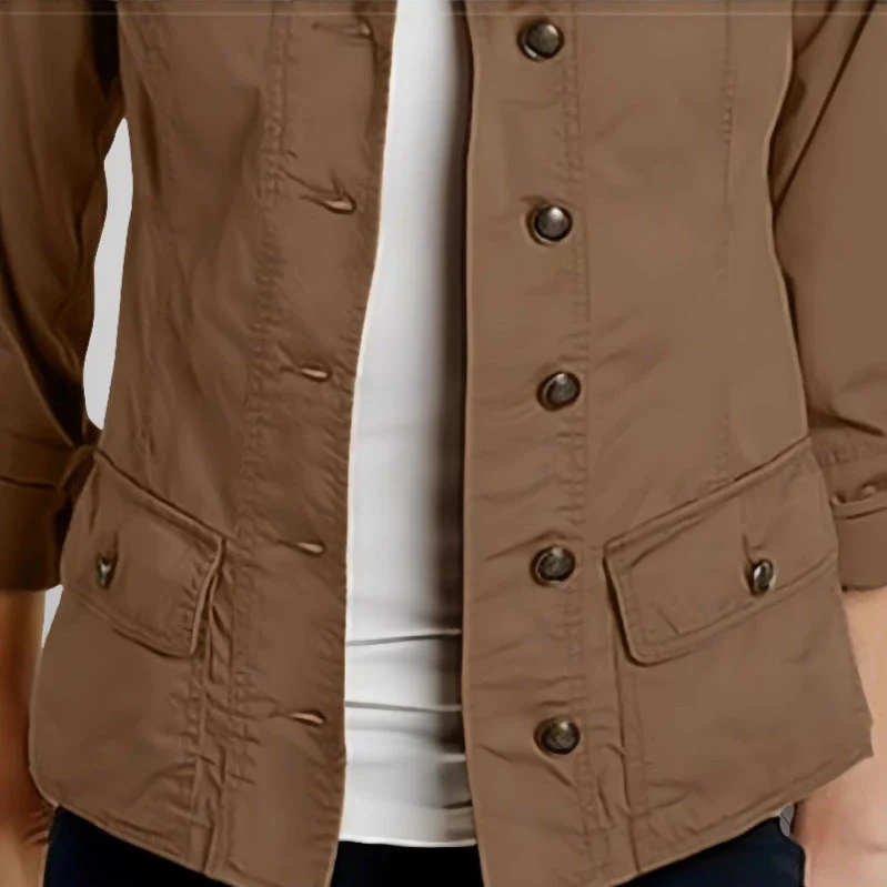 Damen Leichte Sommerjacke mit praktischen Taschen Nord Taschen
