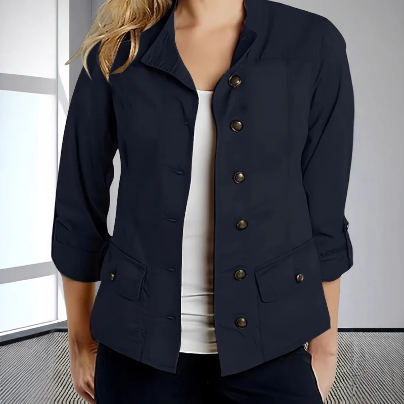 Damen Leichte Sommerjacke mit praktischen Taschen Nord Taschen