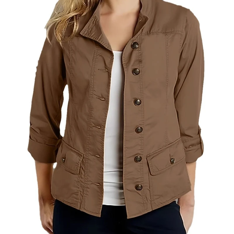 Damen Leichte Sommerjacke mit praktischen Taschen Nord Taschen