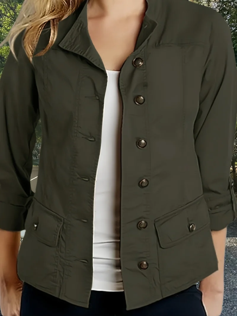 Damen Leichte Sommerjacke mit praktischen Taschen Nord Taschen