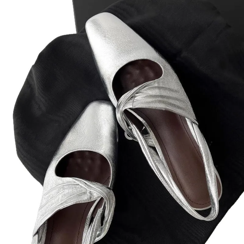 Damen Elegante spitze Pumps mit feinem Riemendesign Nord Taschen