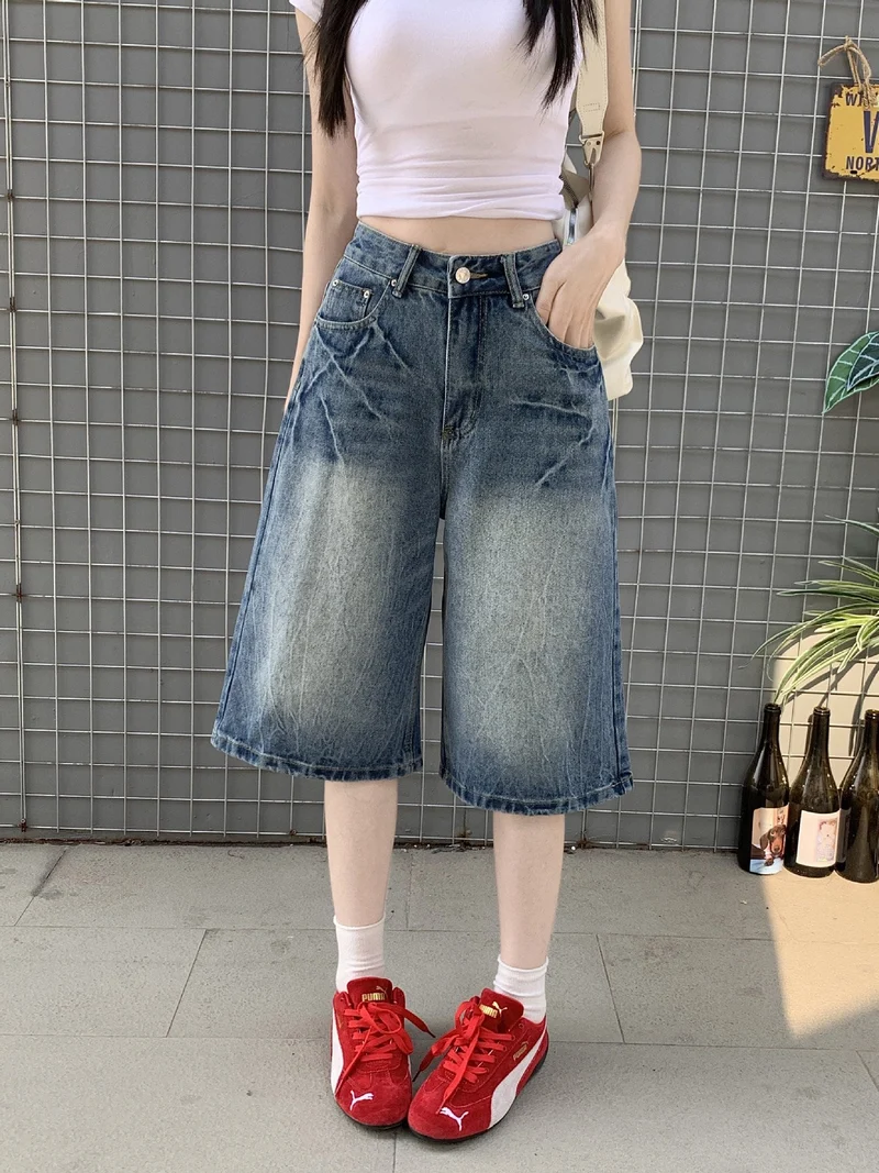 Damen Jeans-Shorts Nord Taschen