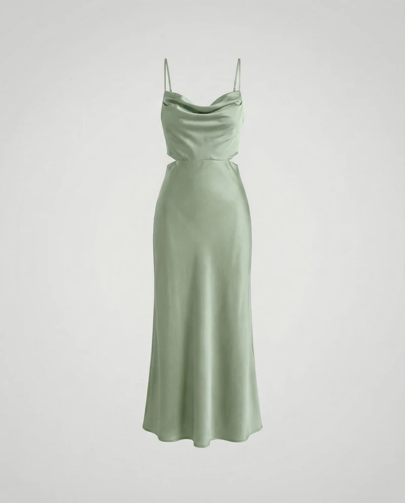Damen elegantes Satin-Spaghettiträger-Top