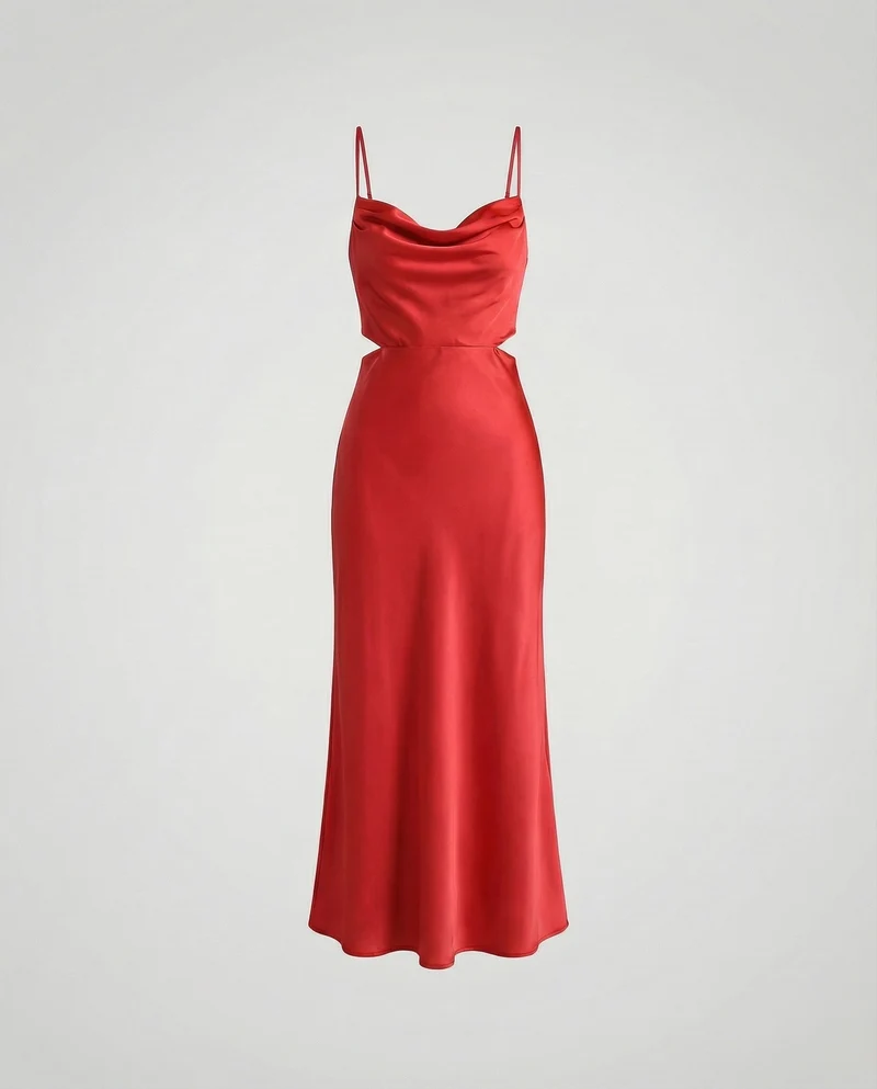 Damen elegantes Satin-Spaghettiträger-Top