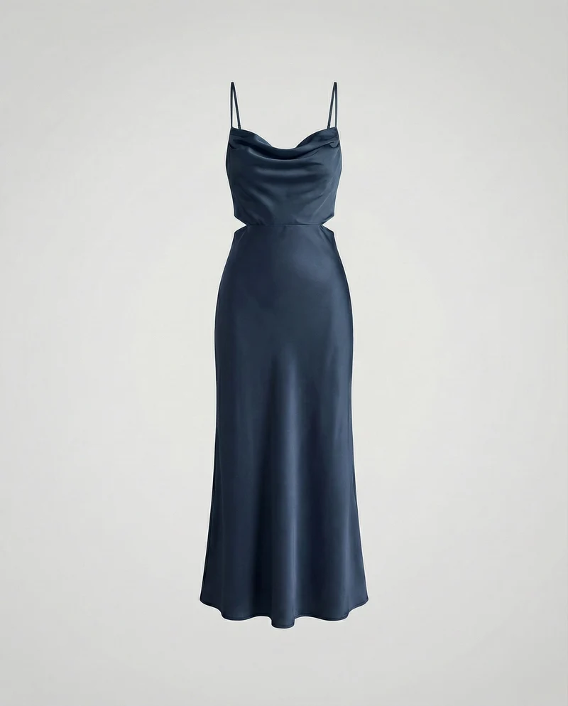 Damen elegantes Satin-Spaghettiträger-Top