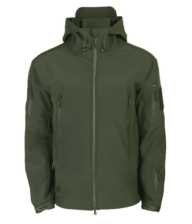 Herren Softshelljacke mit Kapuze