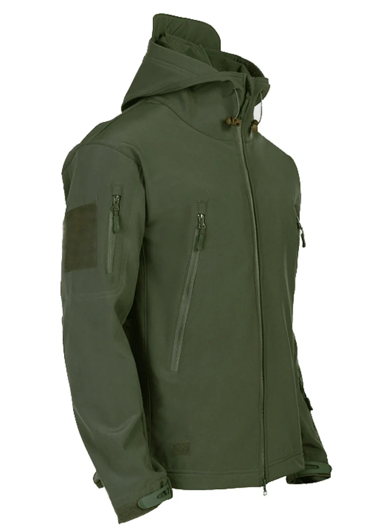 Herren Softshelljacke mit Kapuze