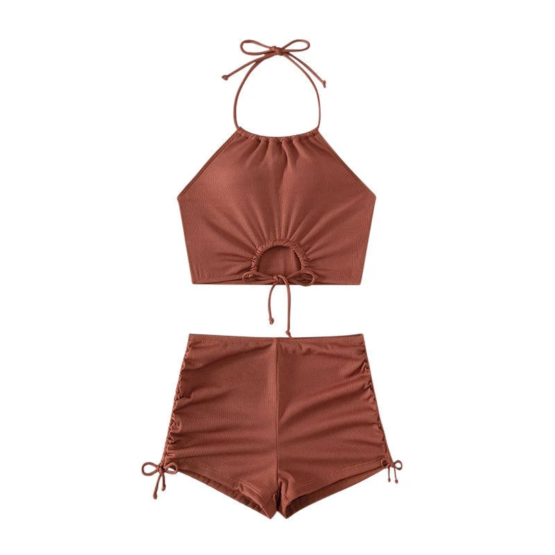 Damen Sportliches Bikini-Set mit modischer Raffung Nord Taschen