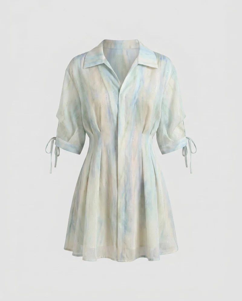 Damen Elegante und luftige Blusen mit Raffung
