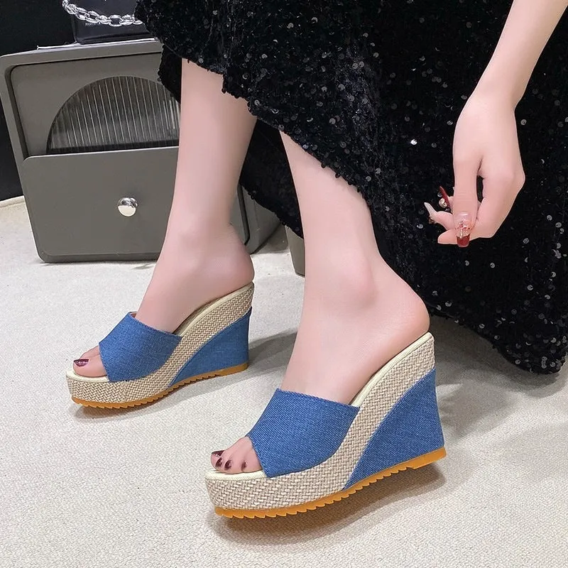 Damen Keilabsätze Sandalen