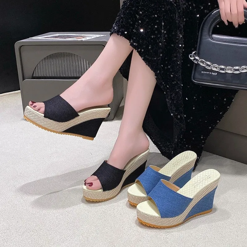 Damen Keilabsätze Sandalen