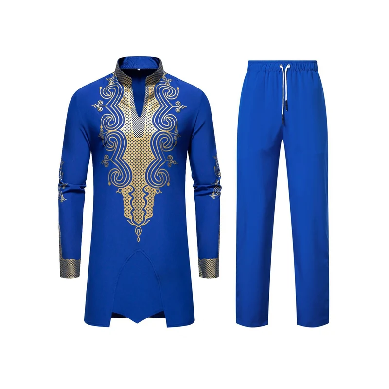 Herren traditionelles Outfit mit aufwendigem Muster