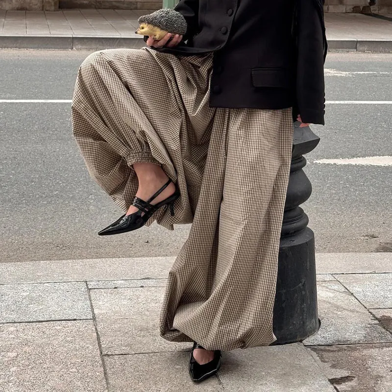 Damen weite Karottenhose