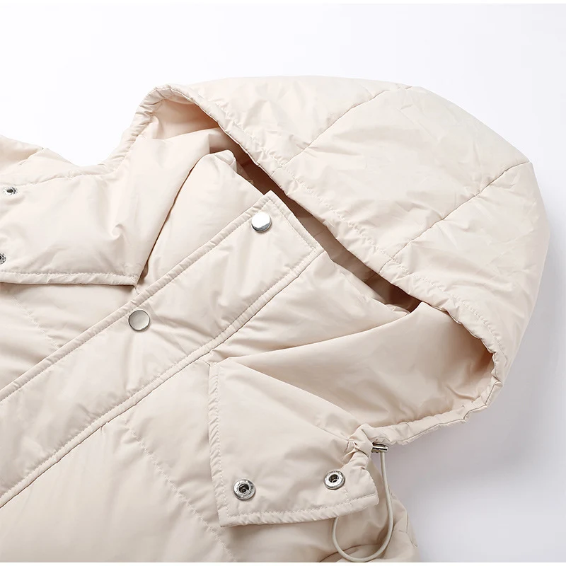 Nord Taschen | Winter Lange Steppjacke mit Futter für Damen Ideal für Kaltes Wetter
