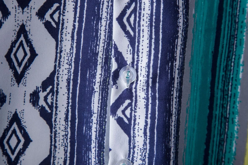 Herren Kurzarmhemd mit einzigartigem tribal-inspiriertem Design Nord Taschen