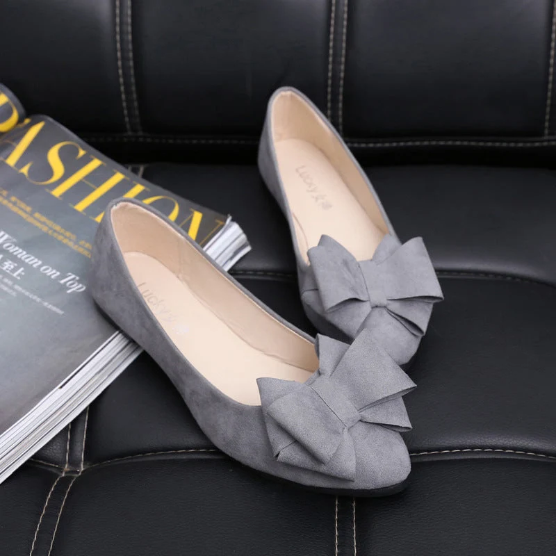 Damen Ballerina mit dekorativen Schleifenapplikationen und bequemer Passform Nord Taschen