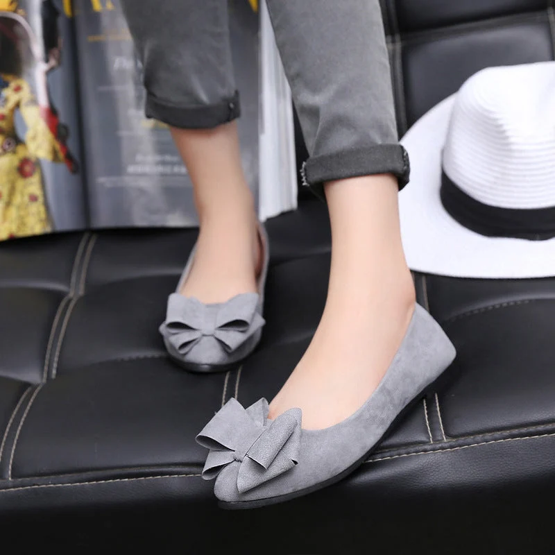 Damen Ballerina mit dekorativen Schleifenapplikationen und bequemer Passform Nord Taschen