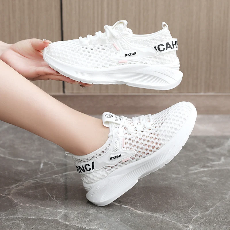Damen atmungsaktive Sneaker mit rutschfester Sohle und innovativer Dämpfungstechnologie