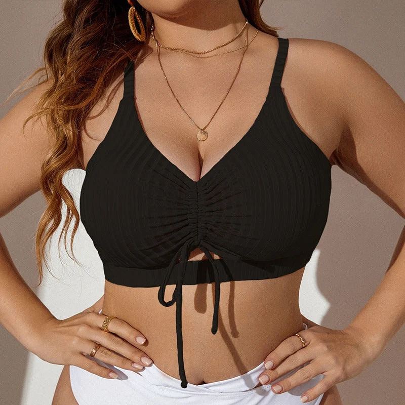 Damen Push-Up-Bikinioberteil mit raffiniertem Wickeldesign