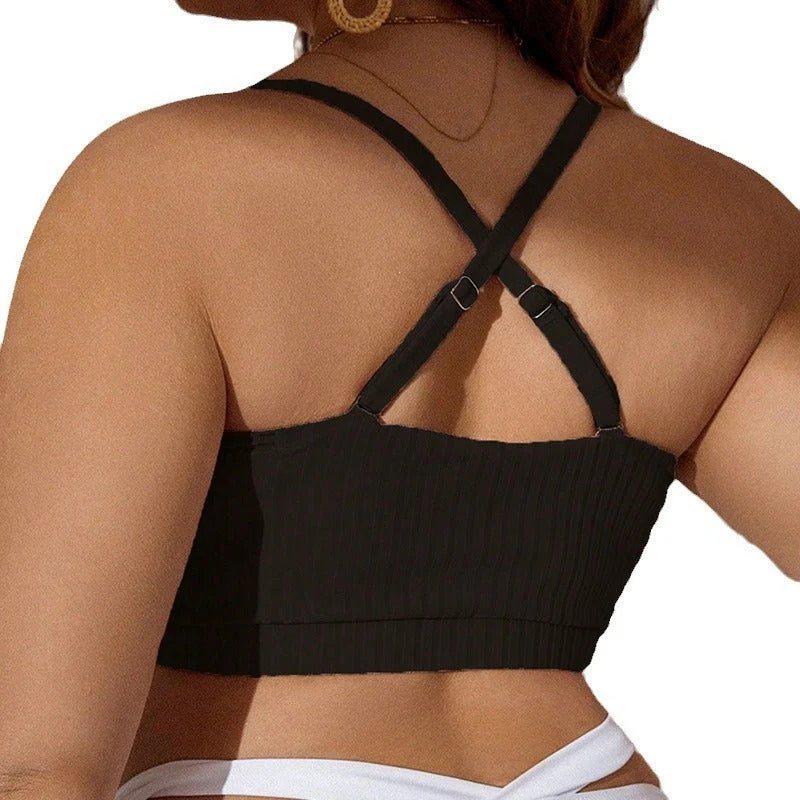 Damen Push-Up-Bikinioberteil mit raffiniertem Wickeldesign