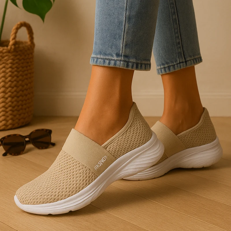 Slipper zum Hineinschlüpfen – Atmungsaktives Mesh-Obermaterial, weich gepolsterte Innensohle und strapazierfähige Gummisohle Nord Taschen